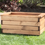 Large Trough Garden Planters by Woven Wood Redwood 60cm Trough