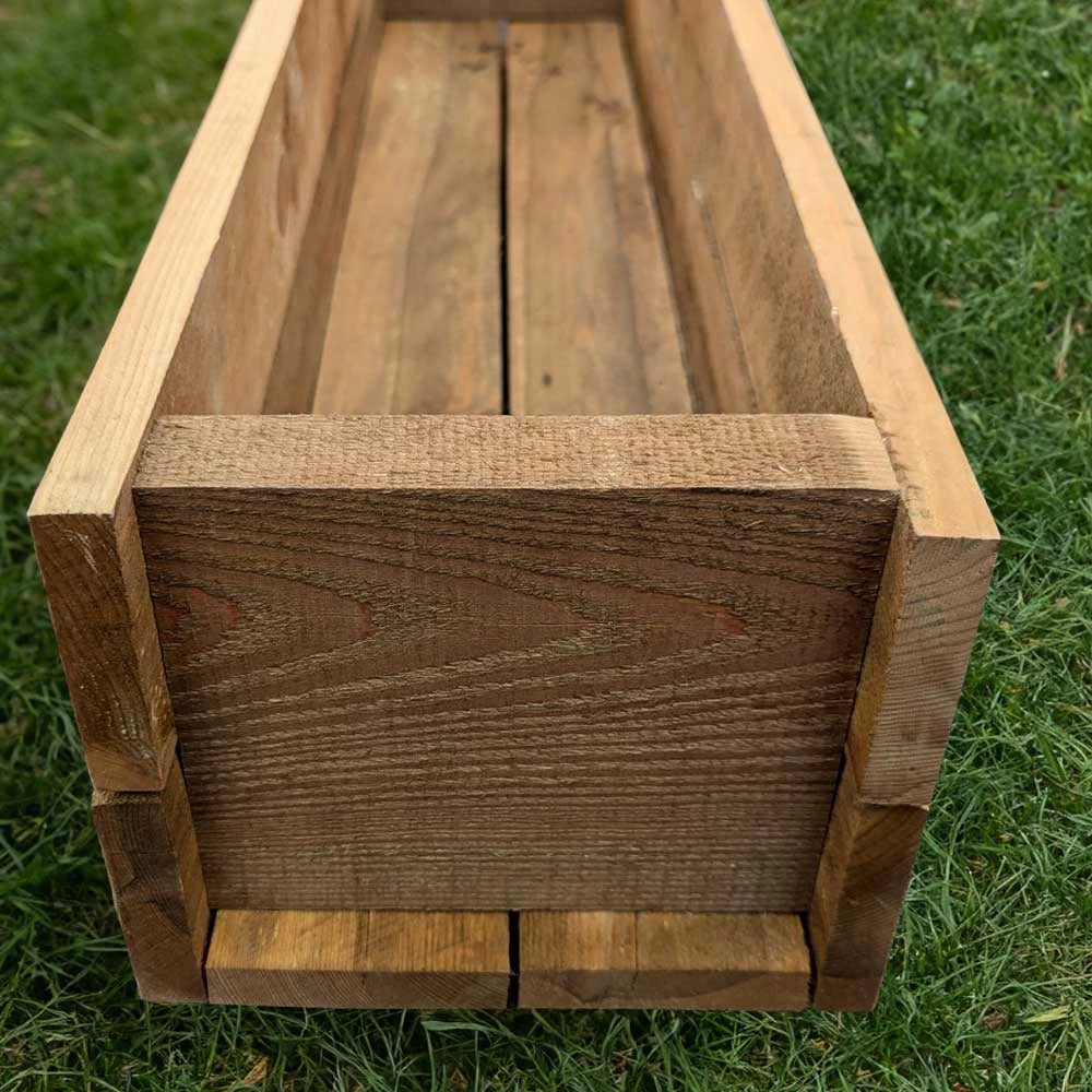 90cm Pine Wooden Planter Flower Trough