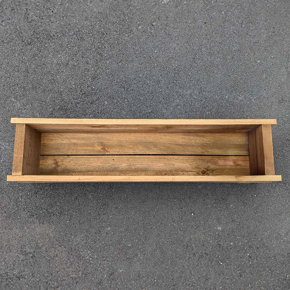 90cm Pine Wooden Planter Flower Trough