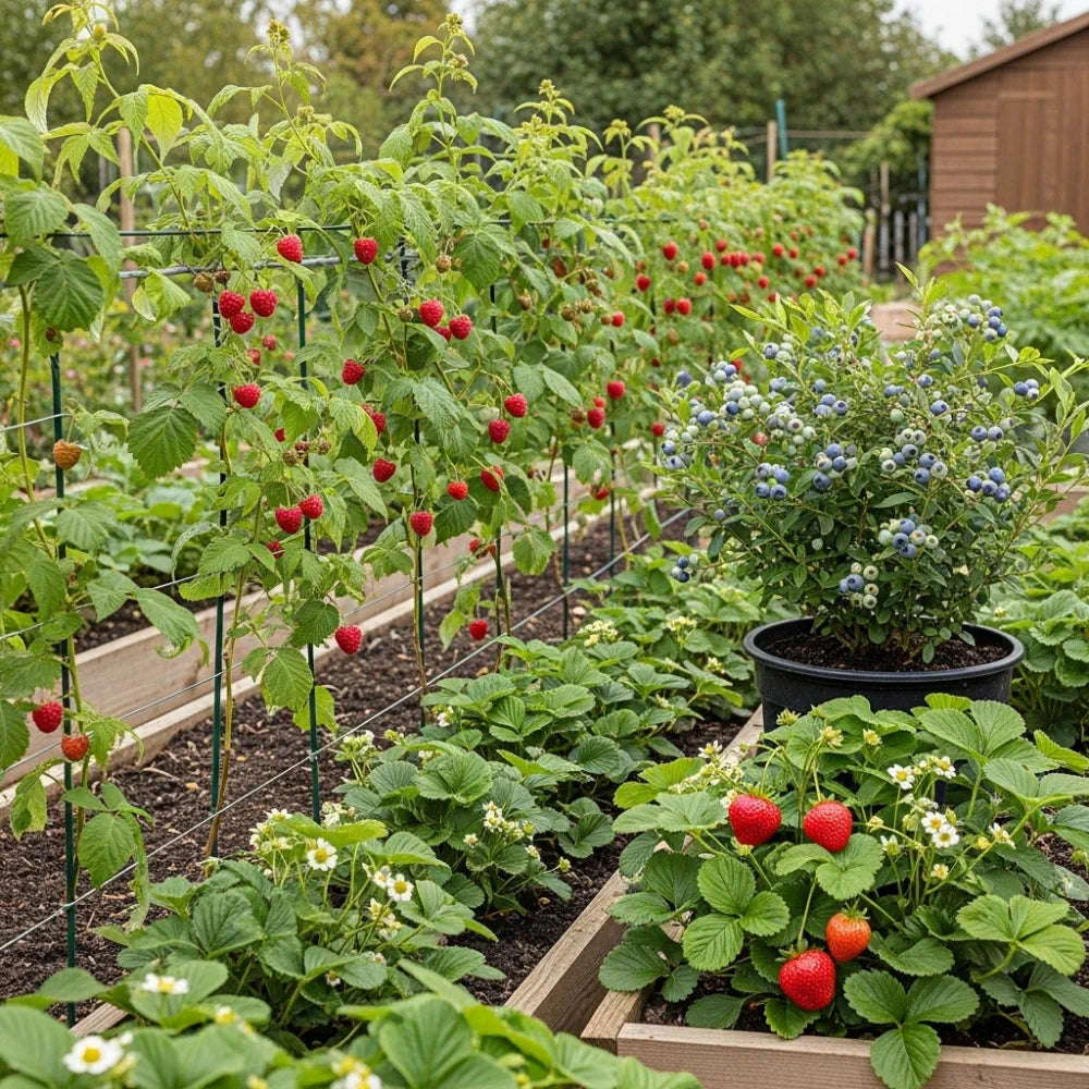 Fruit Plants for Beginners | Extra Large Allotment in a Box | 11 Premium Plants