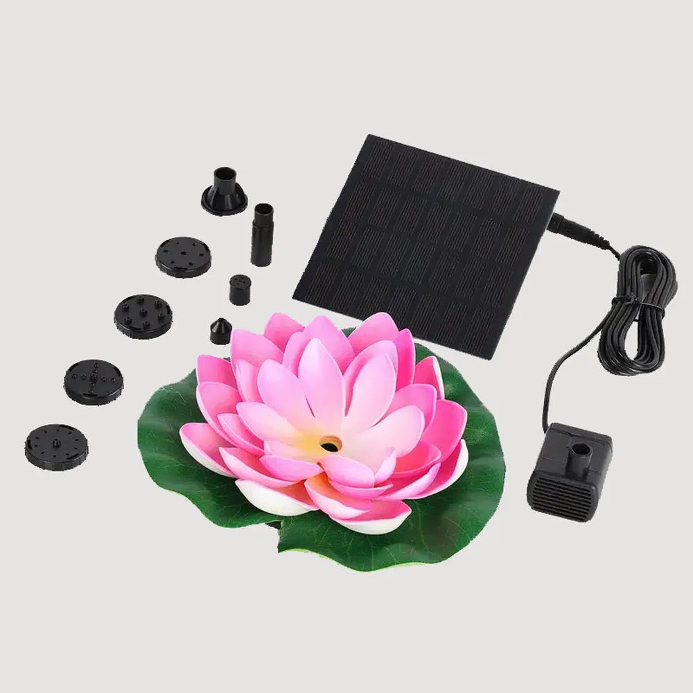#Rustic #Silver  #with Lily #with Deep Water Plant #without Plants (Bowl and Mesh Only) #without Plants #2.5W Floating Pink Lily Fountain