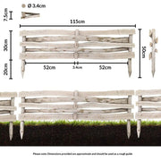 split edging dimensions white cut out