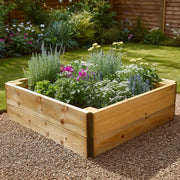 Premium Square Wood Raised Bed