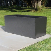 75cm Graphite Black Trough Zinc Planters