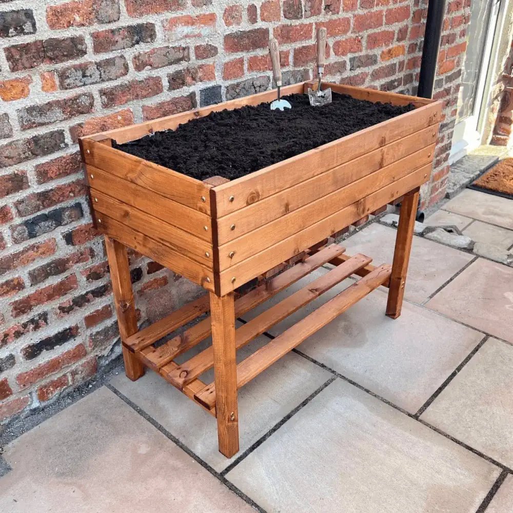 standing trough tall planters Woven Wood