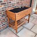 standing trough tall planters Woven Wood