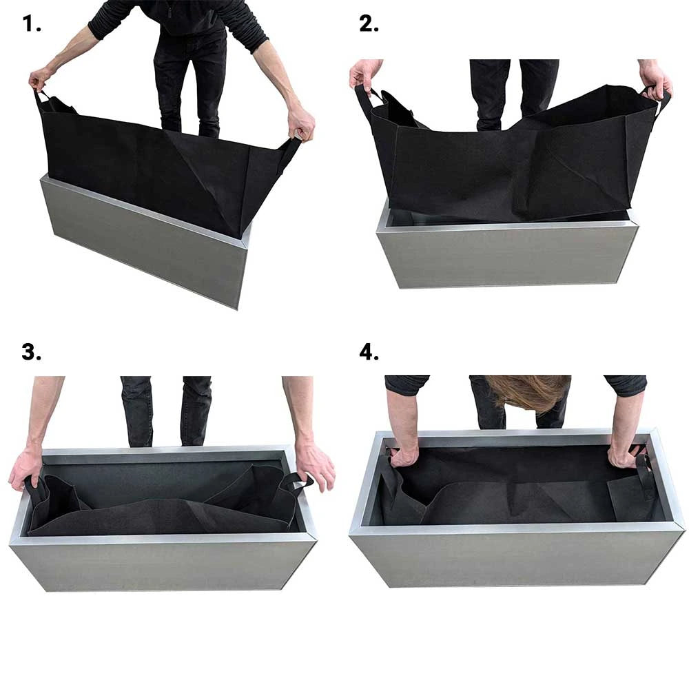 1.8m Fabric Grow Bag Liner for Troughs