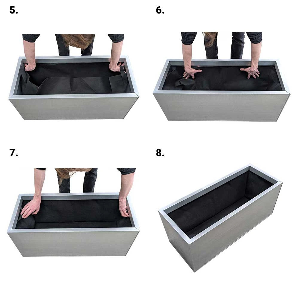 1.8m Fabric Grow Bag Liner for Troughs