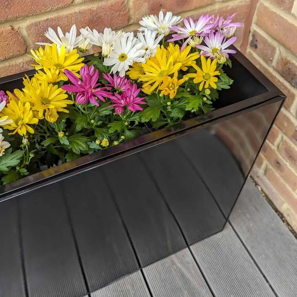 Make a bold statement with extra large plant pots outdoor.