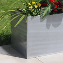 textured planters big planters silver planters woven wood