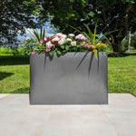 Textured silver and black Zinc Planter