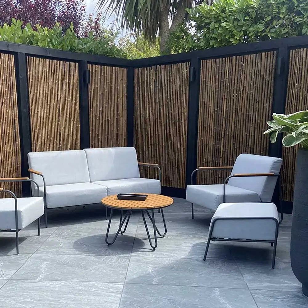 Black Premium Thick Bamboo Cane Fencing Screening Rolls