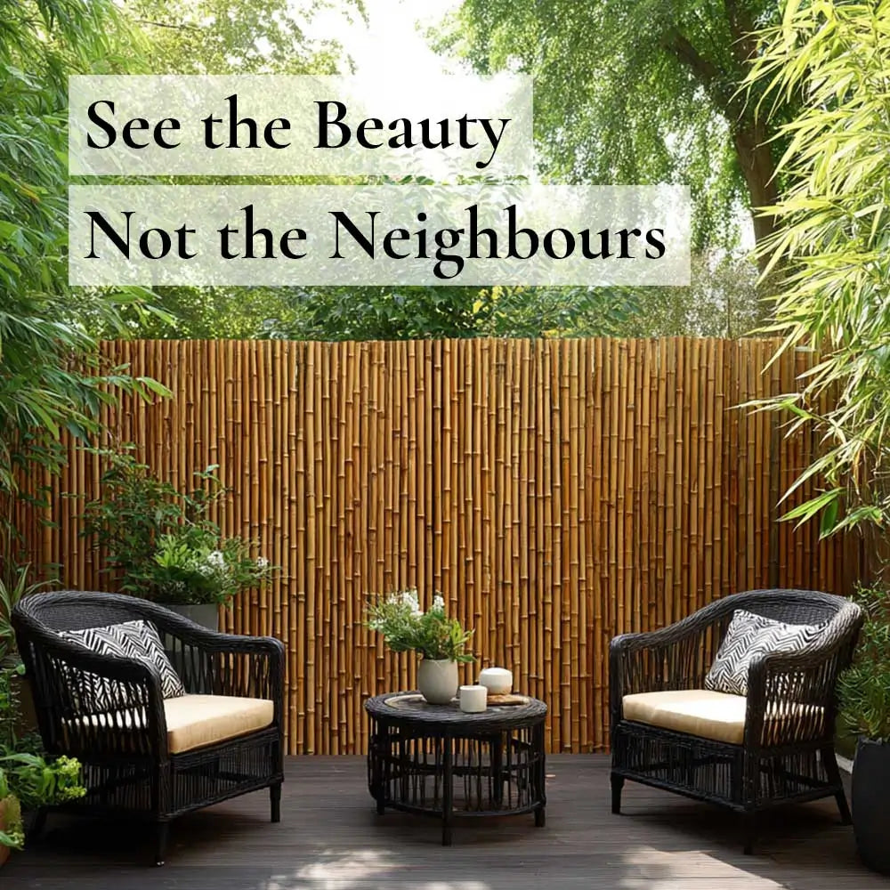Natural Premium Thick Bamboo Cane Fencing Screening Rolls