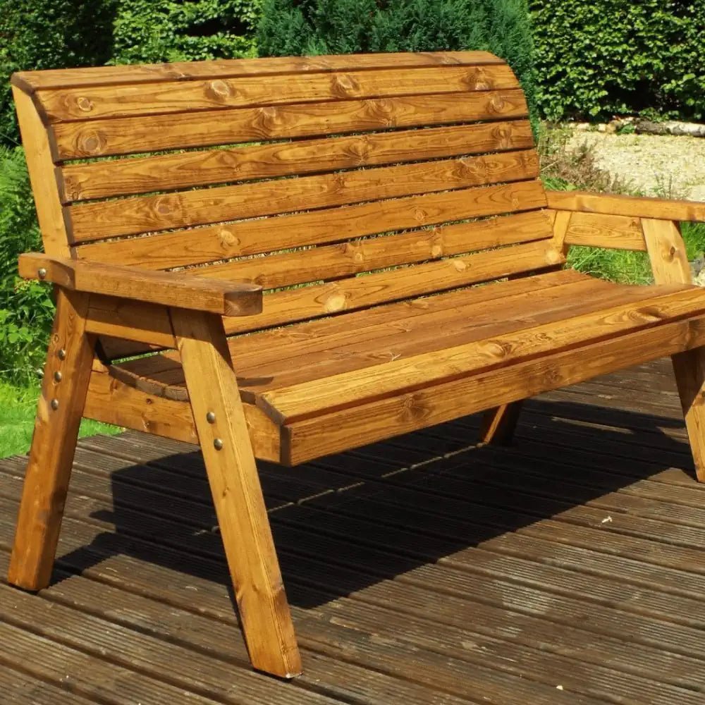 Upgrade your outdoor space with this premium Teak Bench, offering both comfort and enduring style.