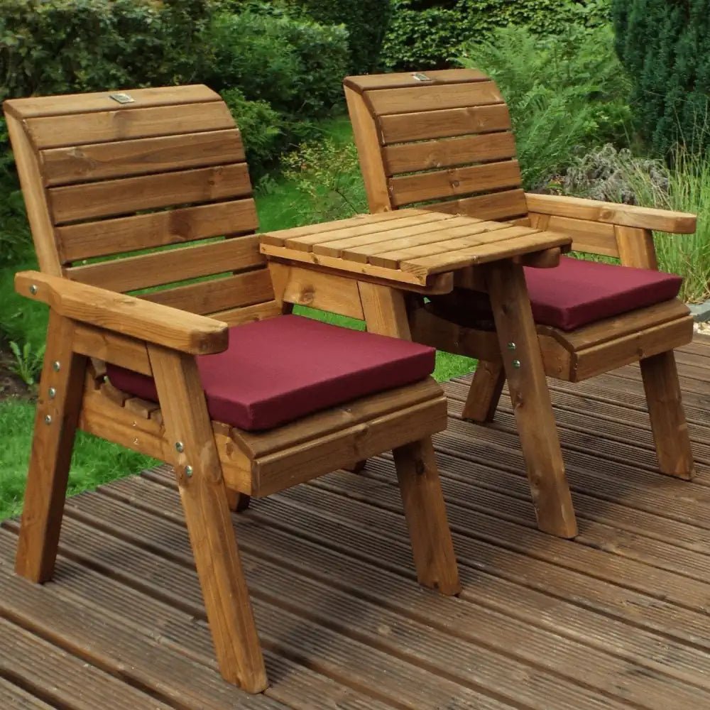 Two Seater Redwood Garden Love Seat With Grey Cushions Woven Wood two-seater-redwood-garden-love-seat-with-grey-cushions-woven-wood