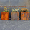 tree planters corten steel planters large planters woven wood