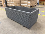 Sample of Two 1m Pine Wooden Trough Planter with Feet