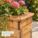 Valley Square Planter - redwood timber