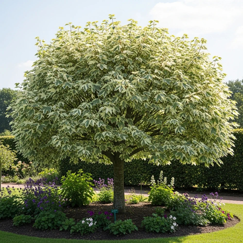 7ft Mature Variegated Norway Maple Tree | Acer platanoides 'Drummondii ...