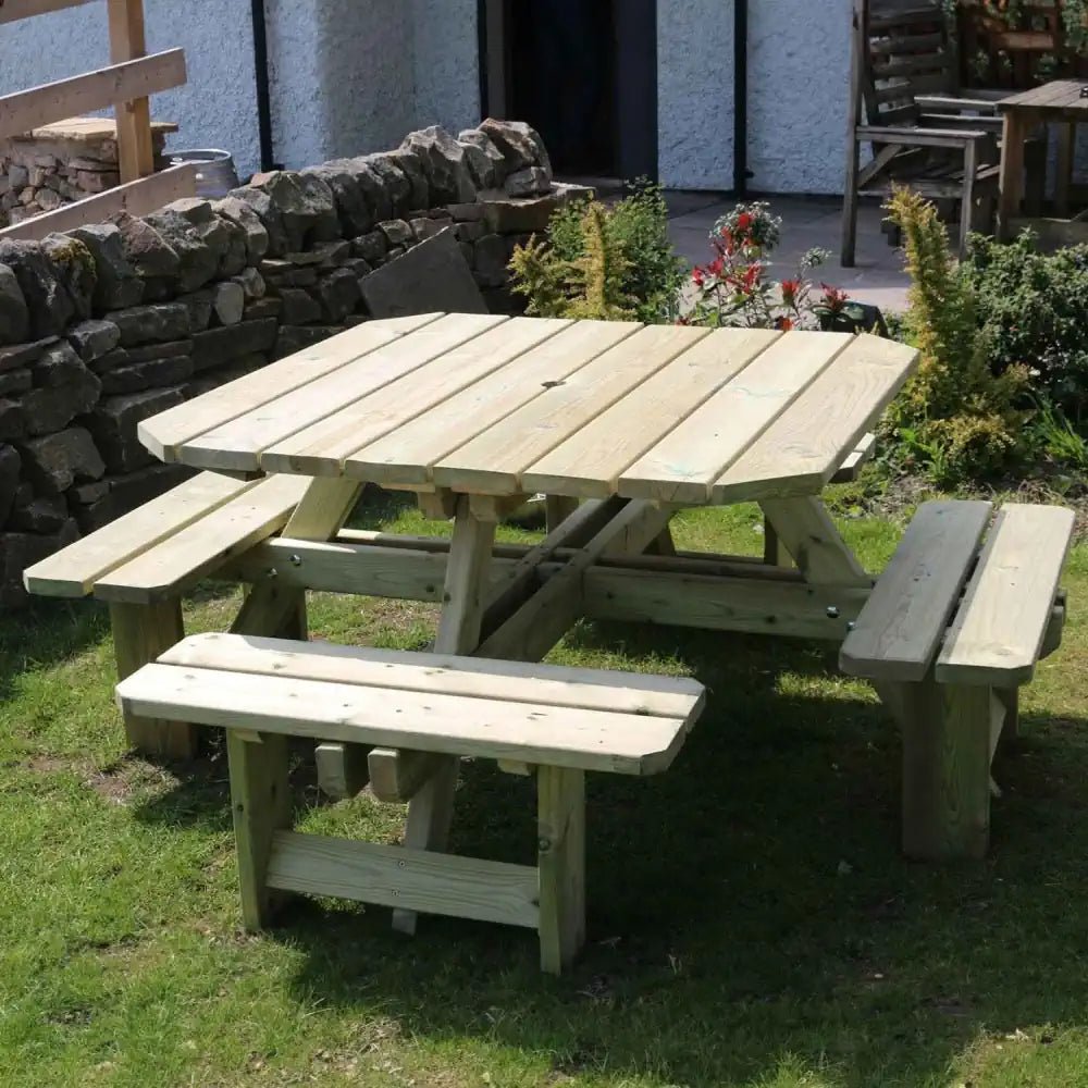 8 seater garden bench table sale