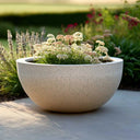 Zinc Galvanised Round Bowl Planter