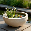Zinc Galvanised Round Bowl Planter