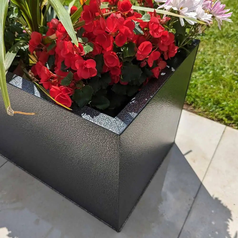 Sleek and modern zinc planters for any space.