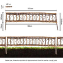 willow lawn edging dimensions