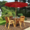 Unwind in the sunshine on this comfortable lawn furniture set. This set is perfect for relaxing and enjoying the outdoors. 