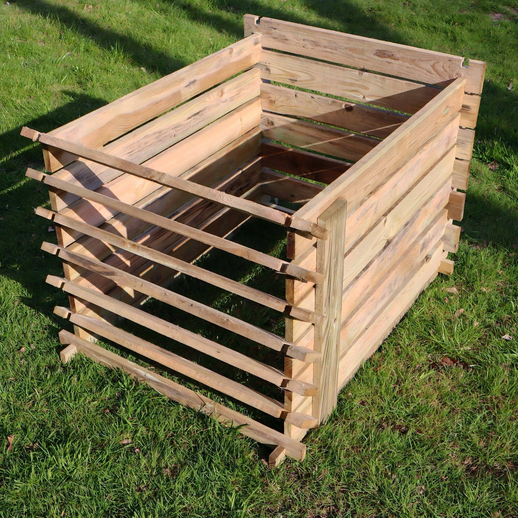 garden storage box wooden compost bin 700 litre
