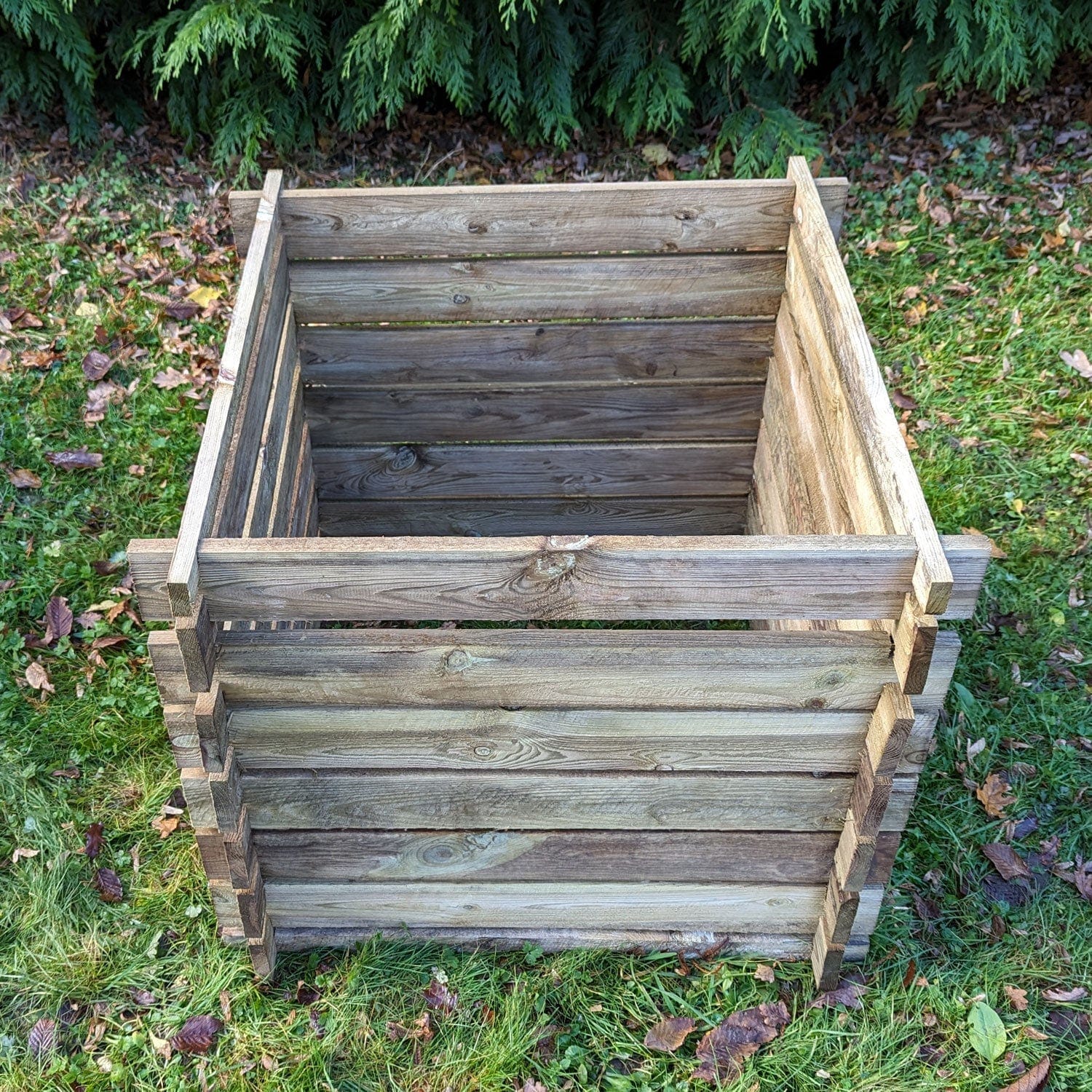 605 Litre Wooden Compost Bin - Medium Composter by Woven Wood™