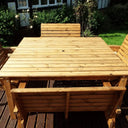 Indulge in delicious meals and lively conversations with this Patio Dining Set for eight, featuring comfortable seating and a spacious table for all your culinary needs.