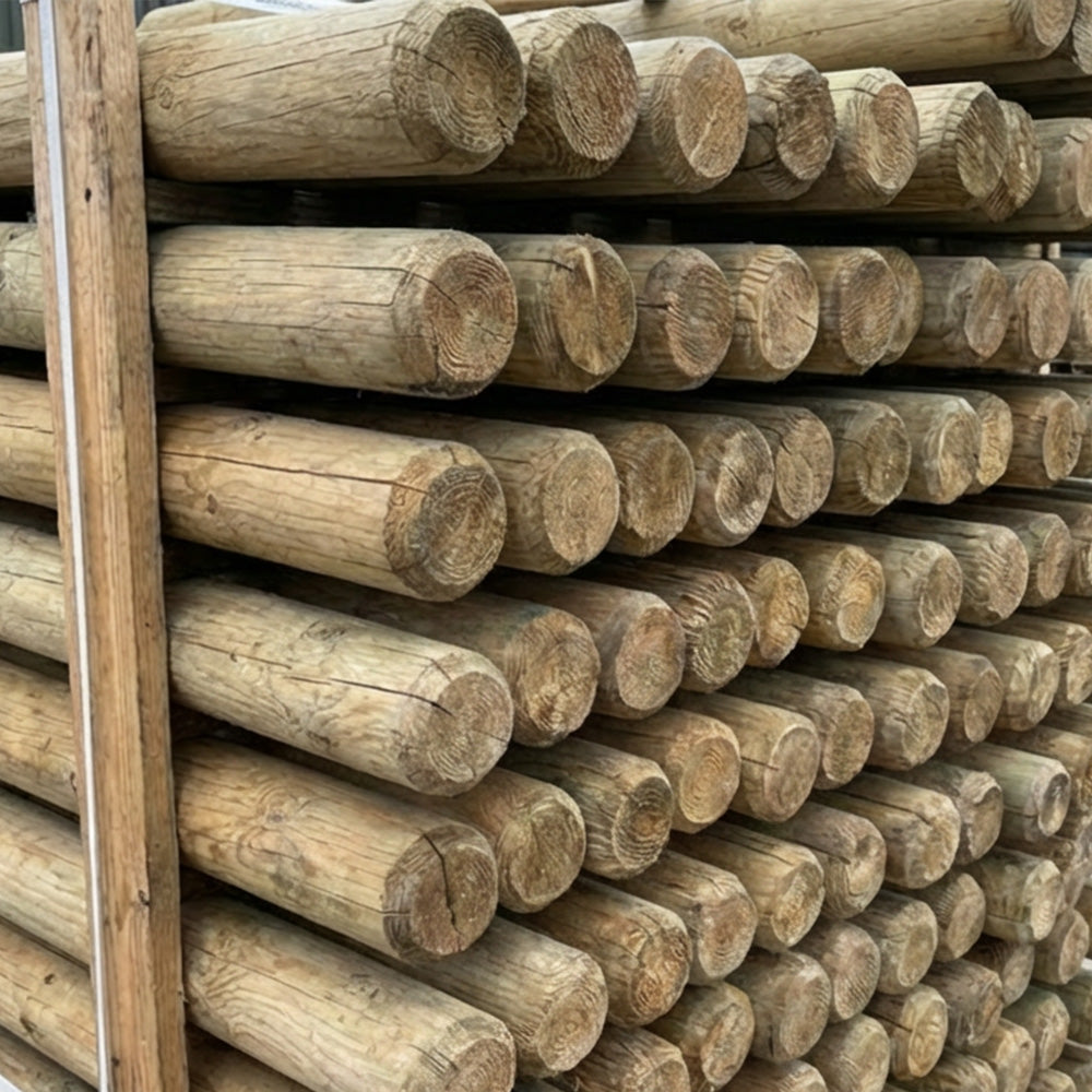 Wooden Fence Post for Fencing, Screening and Hurdles – Woven Wood