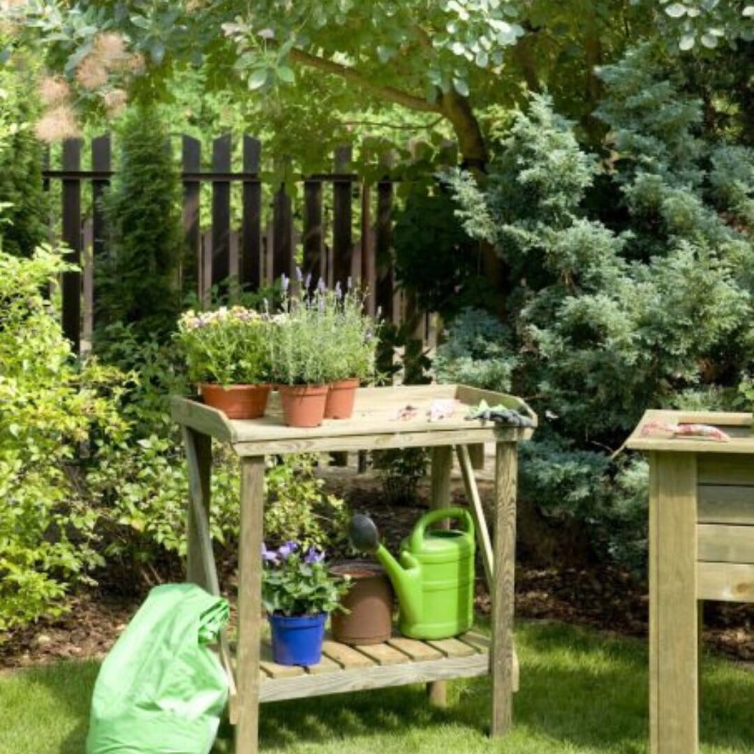 80cm Tall Wooden Garden Potting Bench