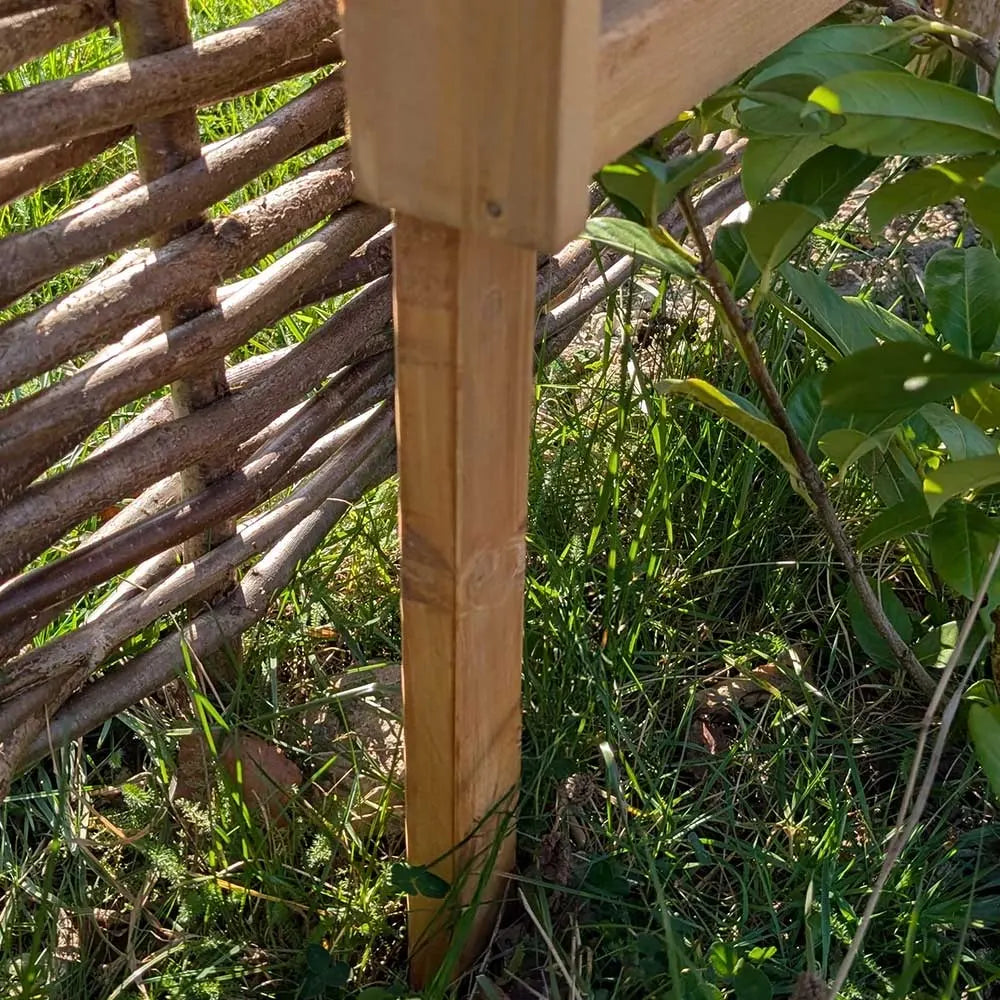 grey wooden trellis 1.8m Grey Wooden Trellis for Planter – Woven Wood