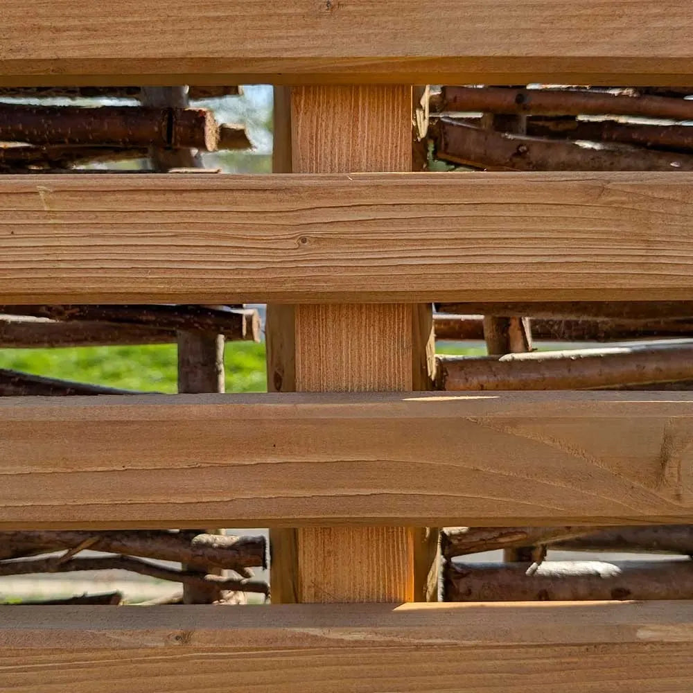 2m Black Pine Wooden Trellis for Planter