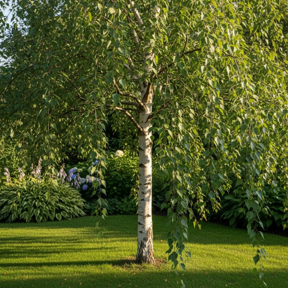 10ft Half-Standard Weeping Silver Birch Tree | Betula Pendula 'Youngii' | 6/8cm Girth | Grown in 40L Airpot