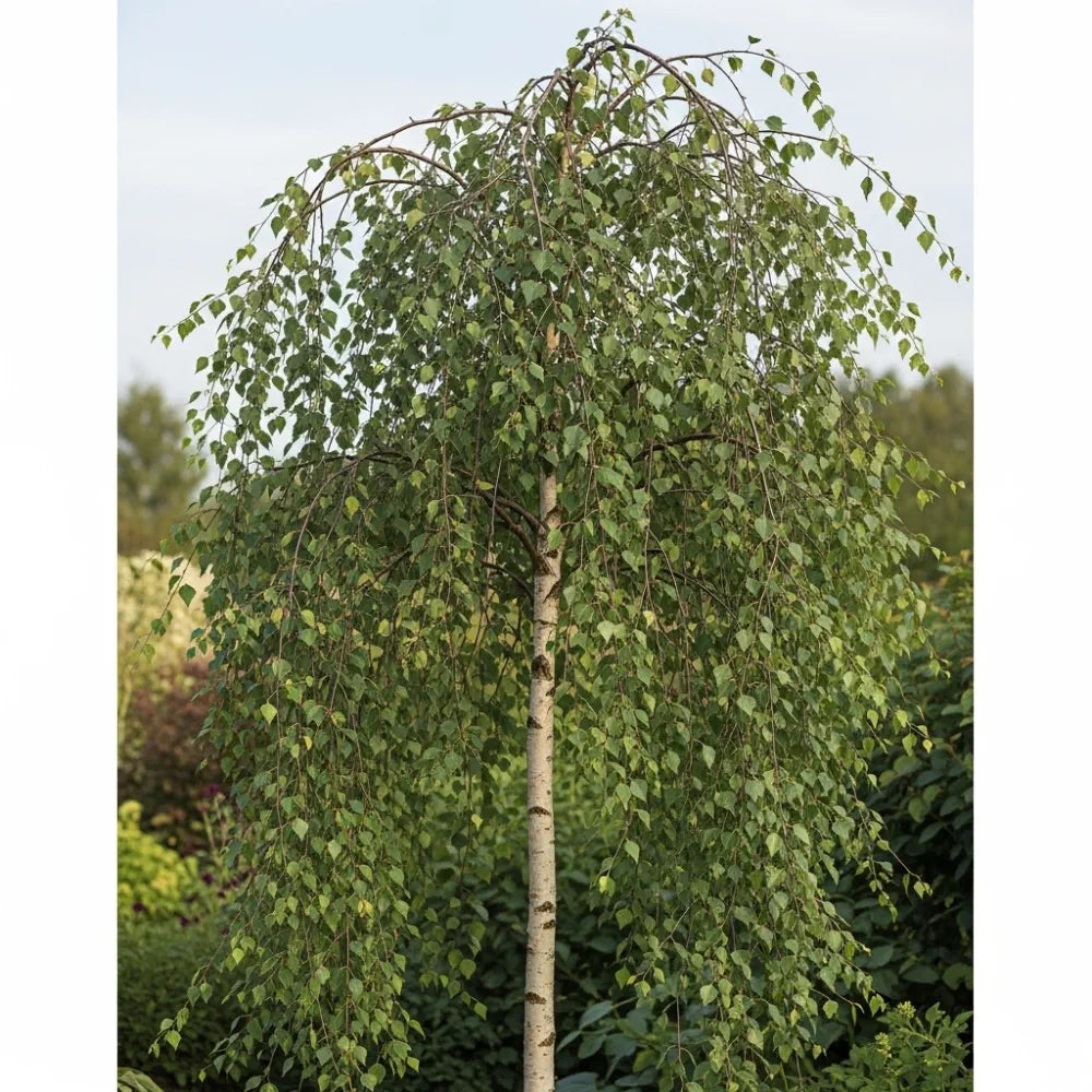 10ft Half-Standard Weeping Silver Birch Tree | Betula Pendula 'Youngii' | 6/8cm Girth | Grown in 40L Airpot