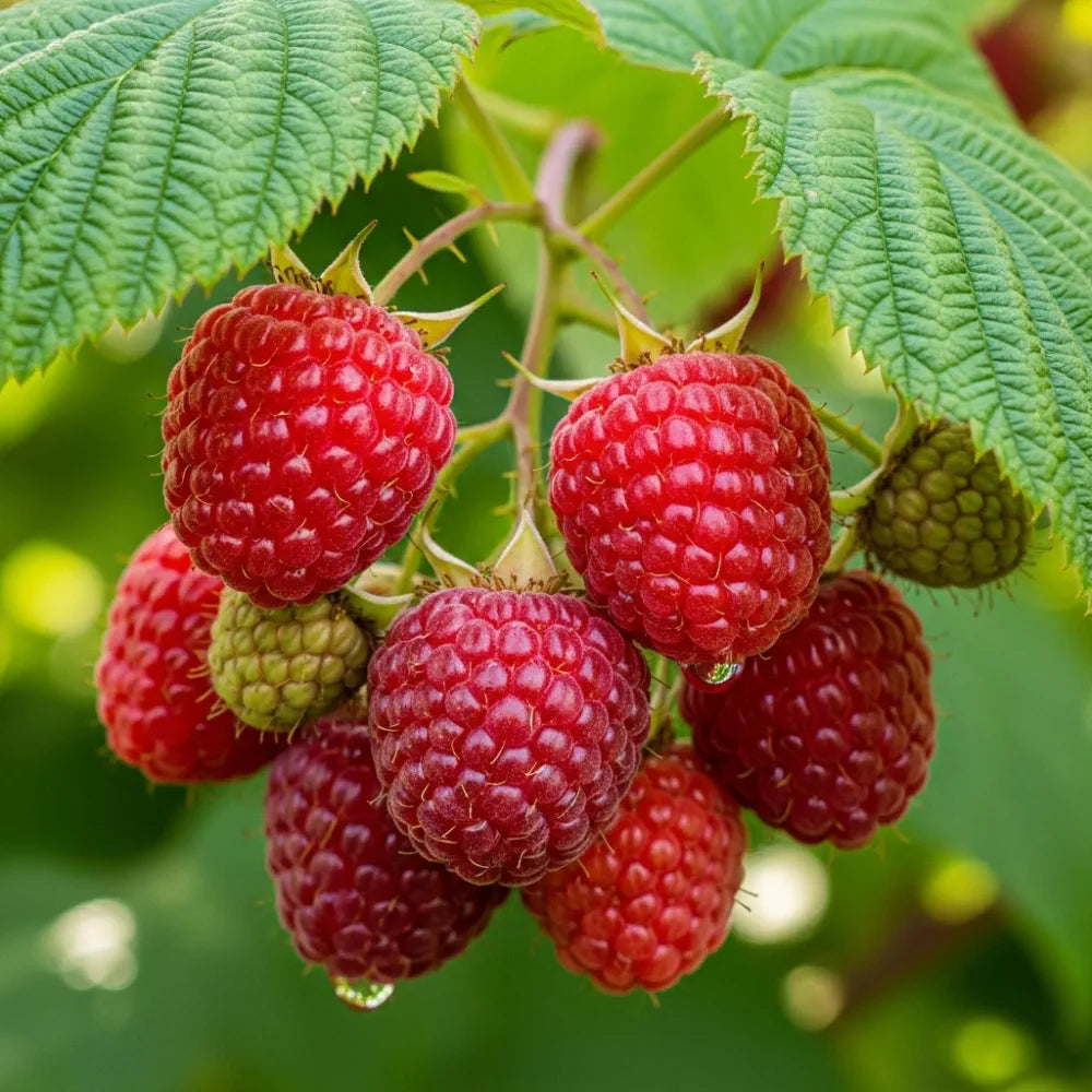 Morrisons Raspberry Plant 2ft Yummy' Patio Raspberry Plant | 5L Pot – Woven Wood
