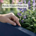 75cm Zinc Galvanised Blue Trough Planter