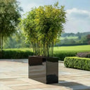 90cm Long Zinc Galvanised Polished Black 60cm Tall Trough Planter
