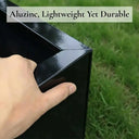 100cm Zinc Galvanised Polished Black Trough Planter