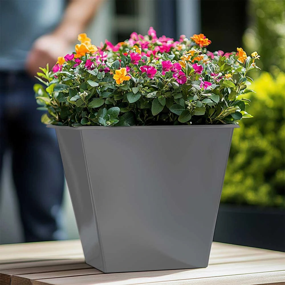 40cm Zinc Galvanised Matte Grey Insert