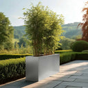80cm Long Zinc Galvanised Silver 60cm Tall Trough Planter