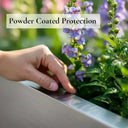 75cm Zinc Galvanised Silver Trough Planter
