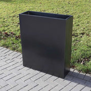 Make a statement with this dramatic Graphite Black Tall Trough, perfect for displaying tall ornamental grasses
